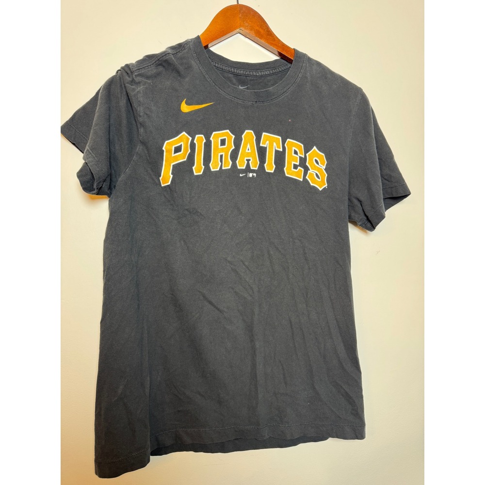 Nike Pittsburgh Pirates Ke'Bryan Hayes 13 MLB Graphic T-Shirt Mens Small Black